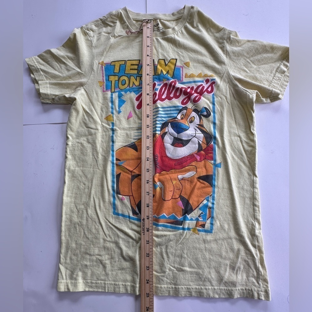 Kelloggs tshirt size S Tony the Tiger team tony yellow - Picture 3 of 7